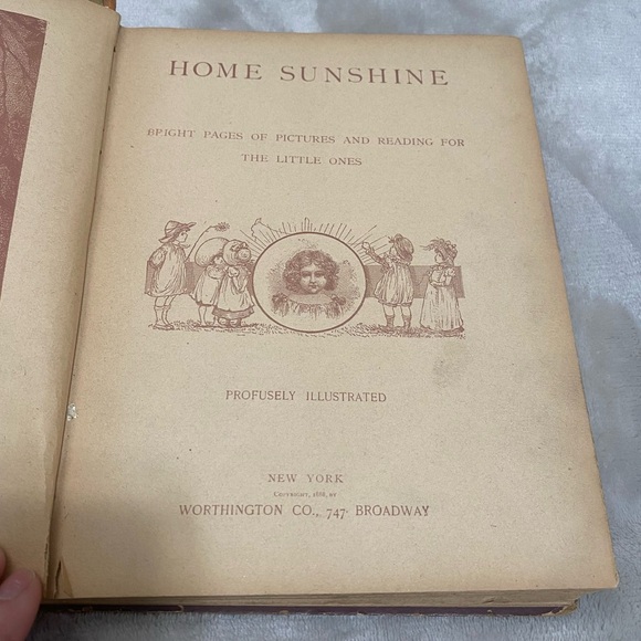 Vintage 1888 Home Sunshine Book - Picture 3 of 12